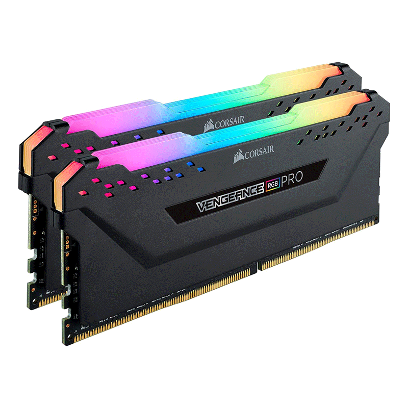 Corsair Vengeance RGB Pro 32GB (2x16GB) DDR4 3600MHz C18 RAM – AMD Optimized, Black, RGB Lighting